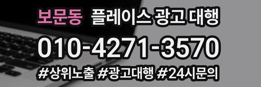 보문동 플레이스 광고 대행
