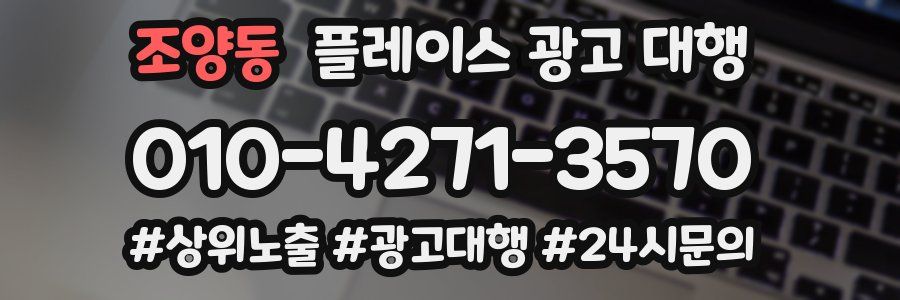 조양동 플레이스 광고 대행