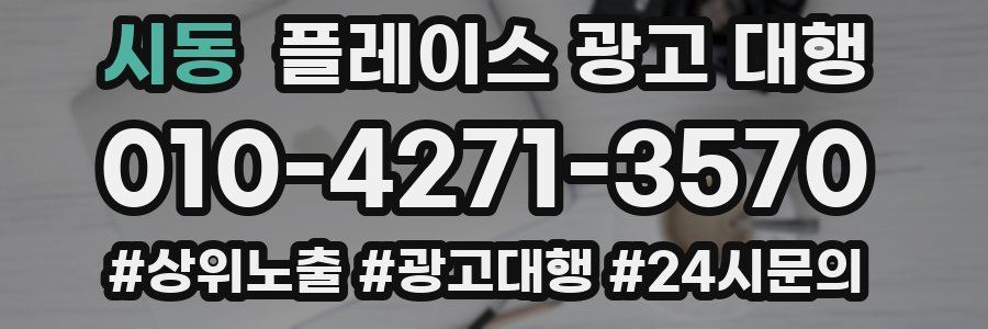시동 플레이스 광고 대행