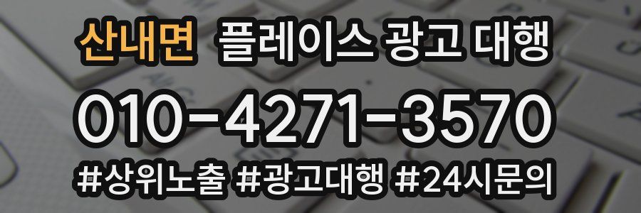 산내면 플레이스 광고 대행