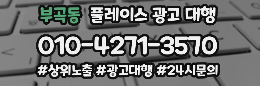 부곡동 플레이스 광고 대행