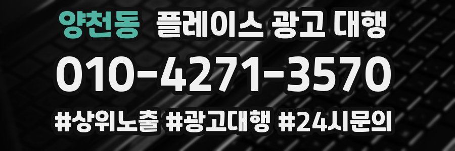 양천동 플레이스 광고 대행