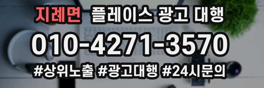 지례면 플레이스 광고 대행