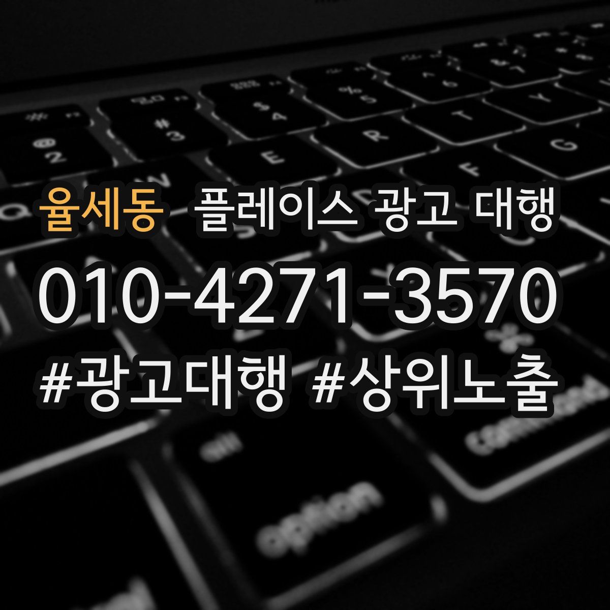 율세동 플레이스 광고 대행