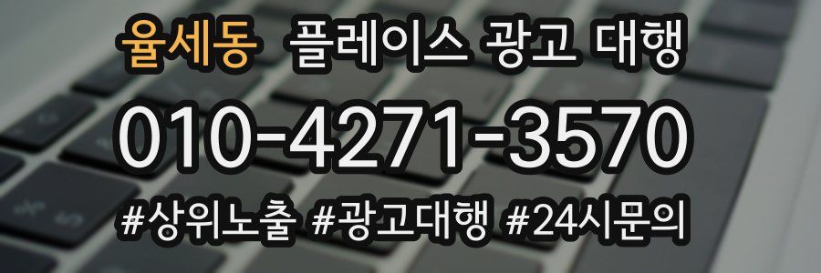 율세동 플레이스 광고 대행