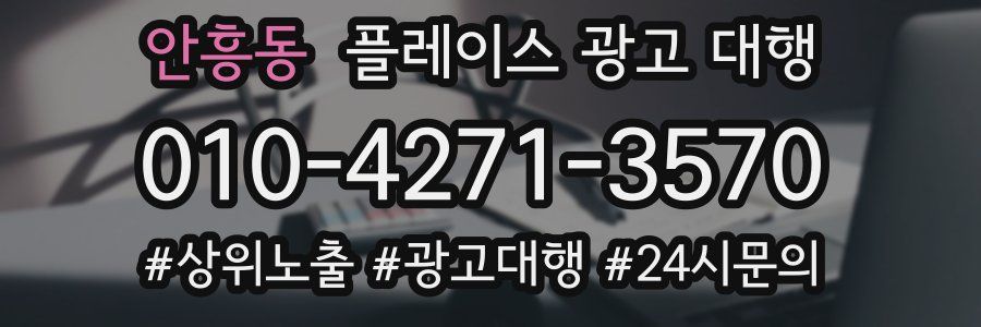 안흥동 플레이스 광고 대행