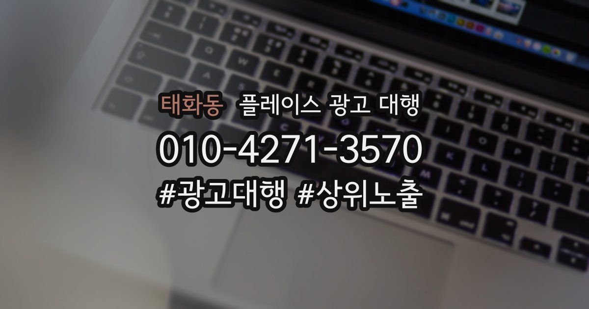 태화동 플레이스 광고 대행