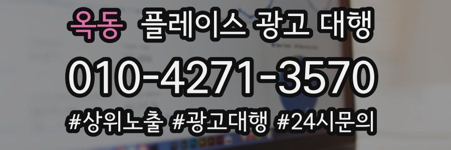 옥동 플레이스 광고 대행