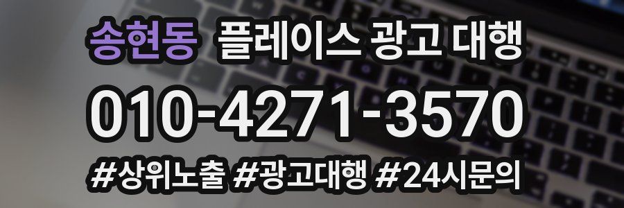송현동 플레이스 광고 대행