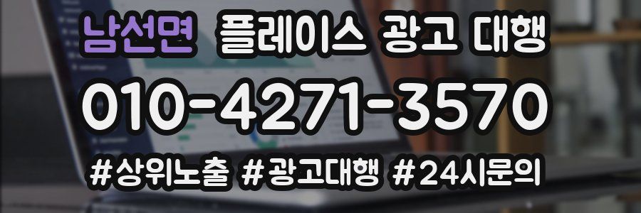 남선면 플레이스 광고 대행