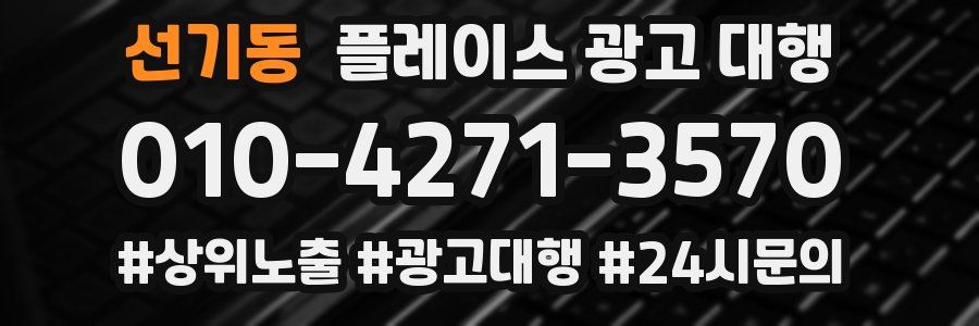 선기동 플레이스 광고 대행