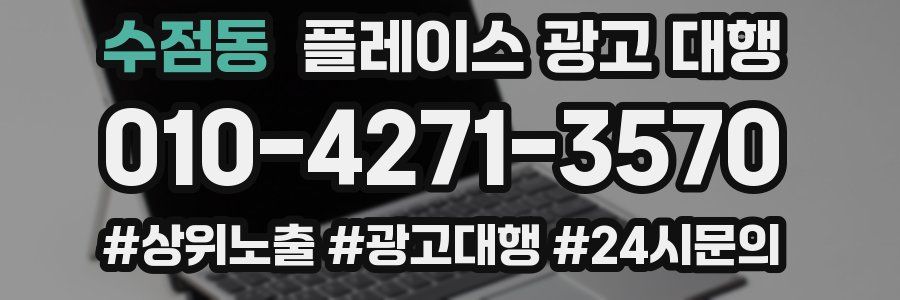 수점동 플레이스 광고 대행