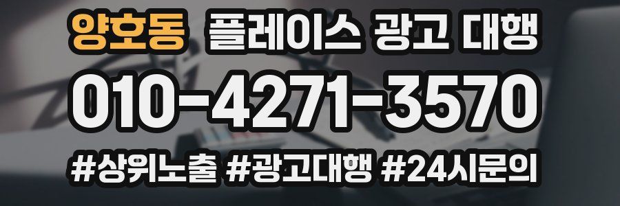 양호동 플레이스 광고 대행