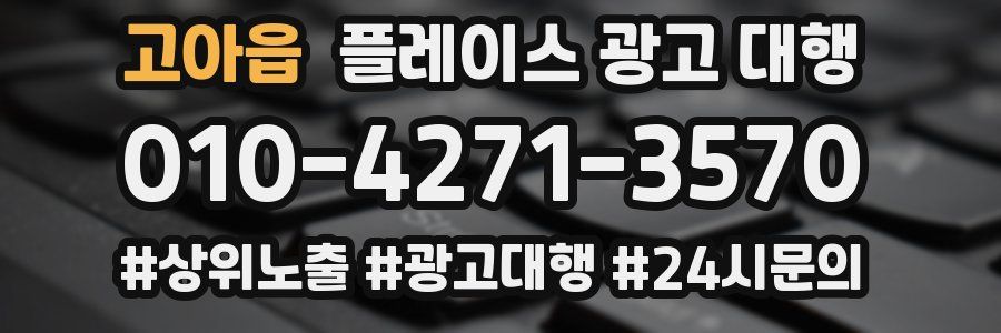 고아읍 플레이스 광고 대행