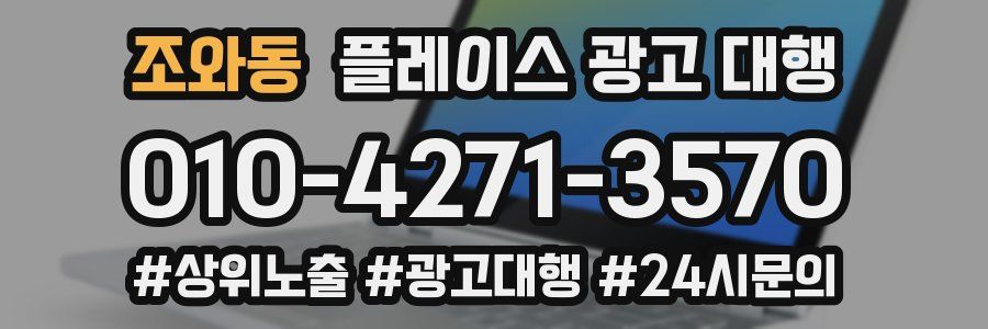 조와동 플레이스 광고 대행