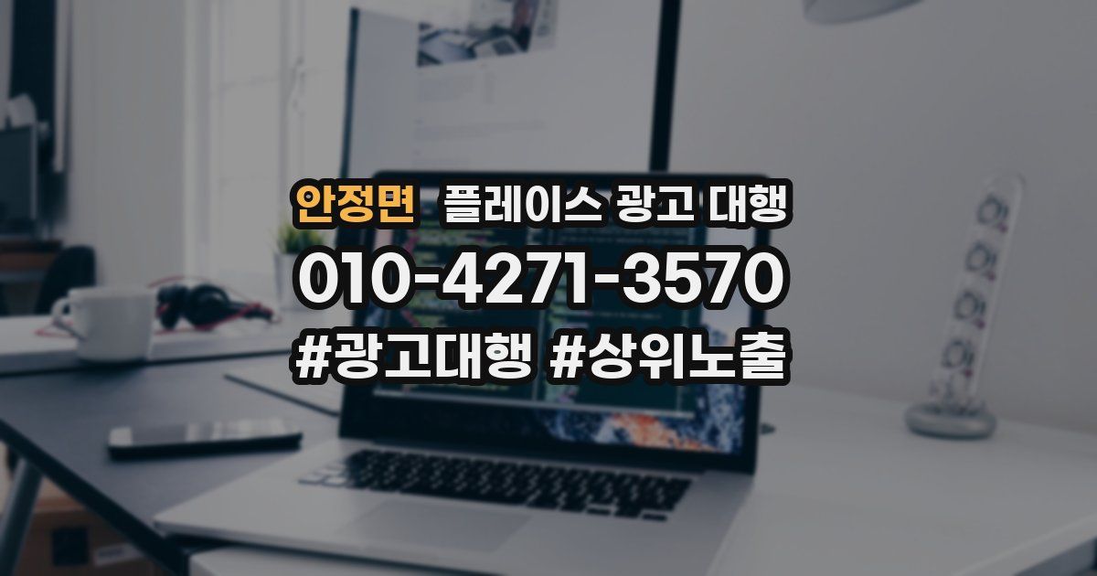 안정면 플레이스 광고 대행