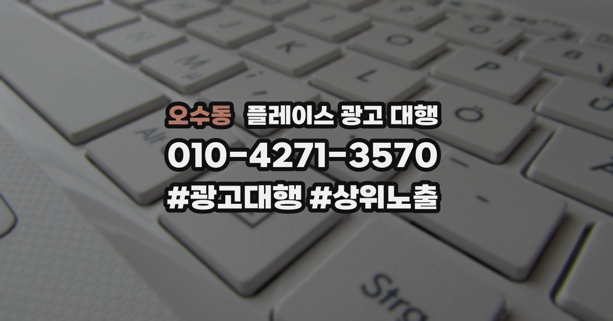 오수동 플레이스 광고 대행
