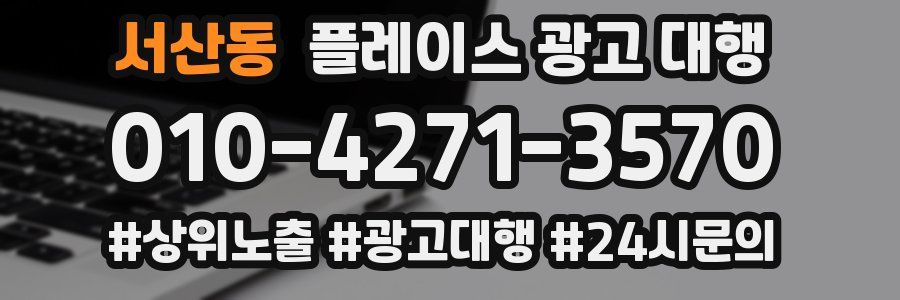 서산동 플레이스 광고 대행
