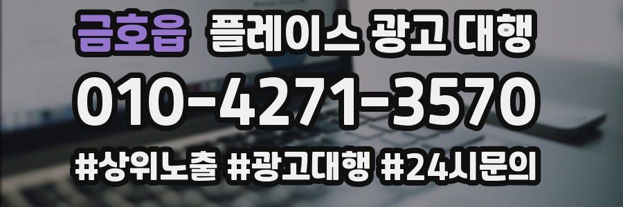 금호읍 플레이스 광고 대행