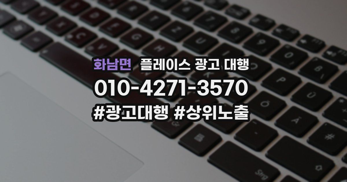 화남면 플레이스 광고 대행