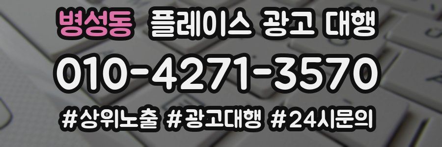 병성동 플레이스 광고 대행