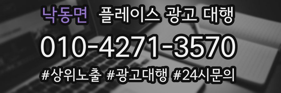 낙동면 플레이스 광고 대행