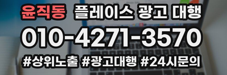 윤직동 플레이스 광고 대행