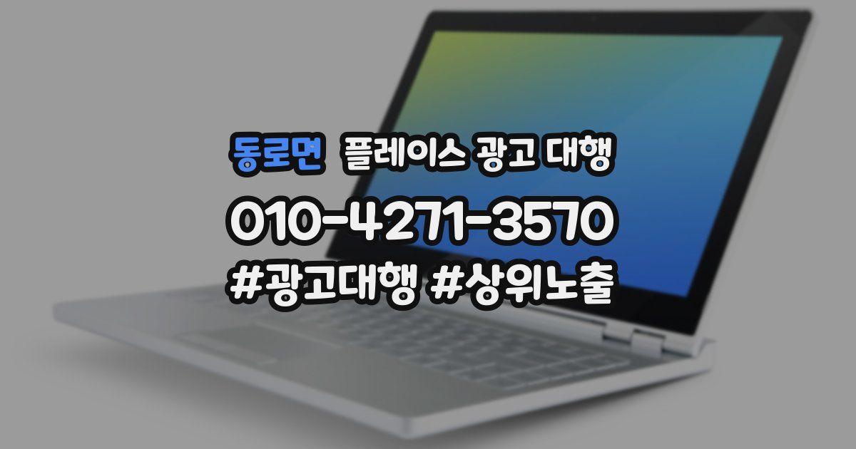 동로면 플레이스 광고 대행