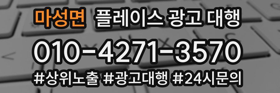 마성면 플레이스 광고 대행