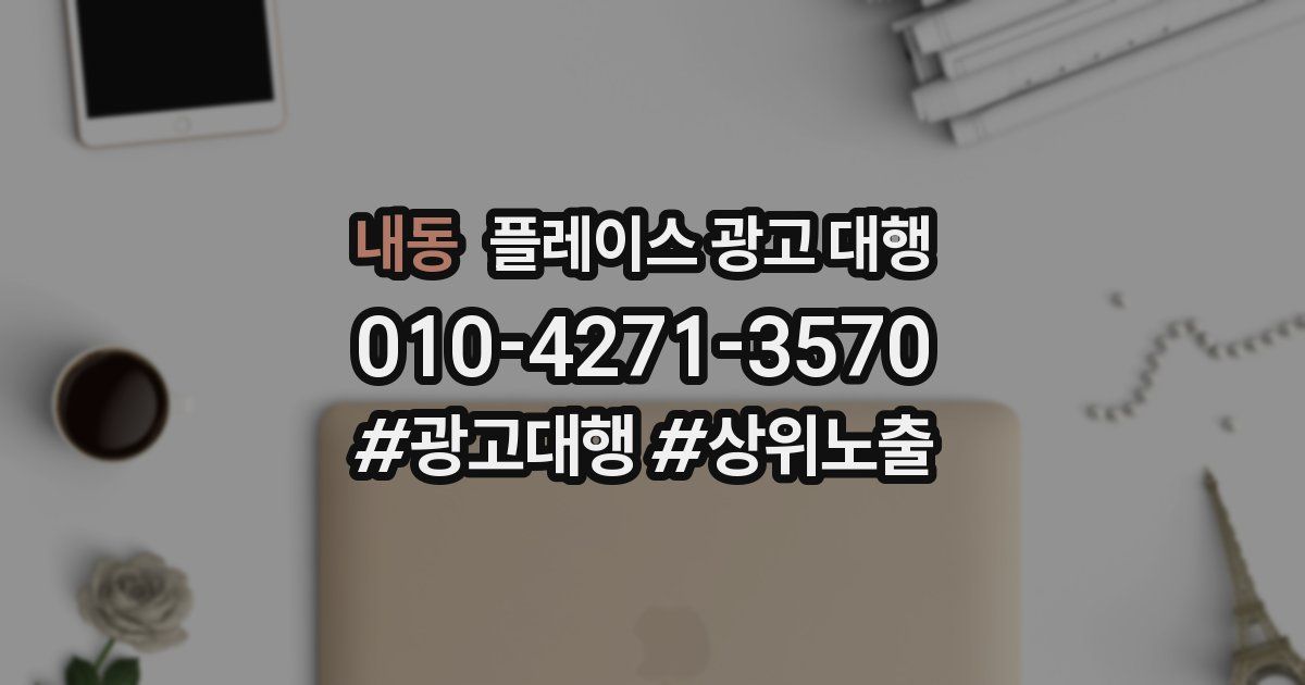 내동 플레이스 광고 대행