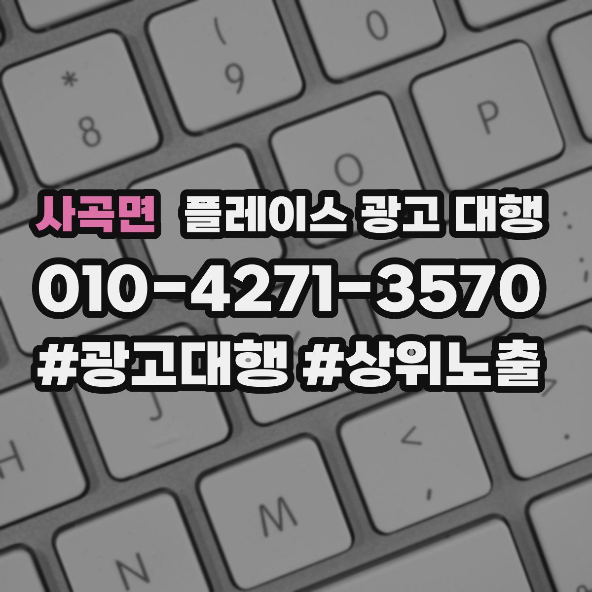 사곡면 플레이스 광고 대행