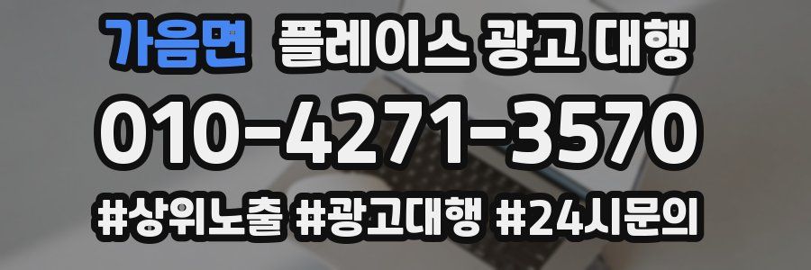 가음면 플레이스 광고 대행