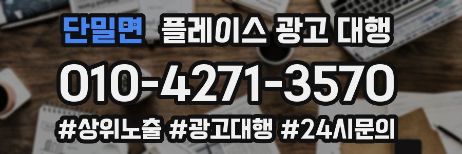 단밀면 플레이스 광고 대행