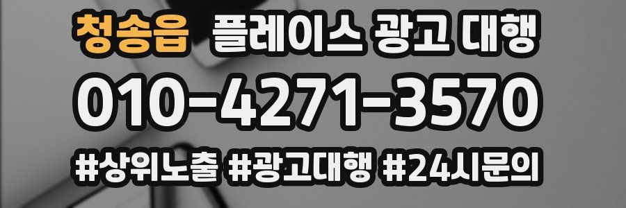 청송읍 플레이스 광고 대행