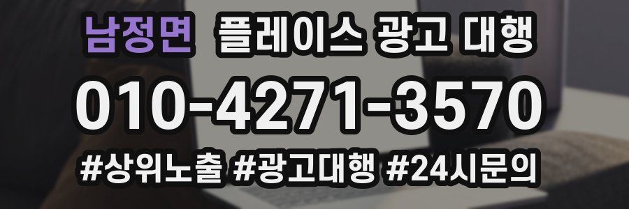 남정면 플레이스 광고 대행