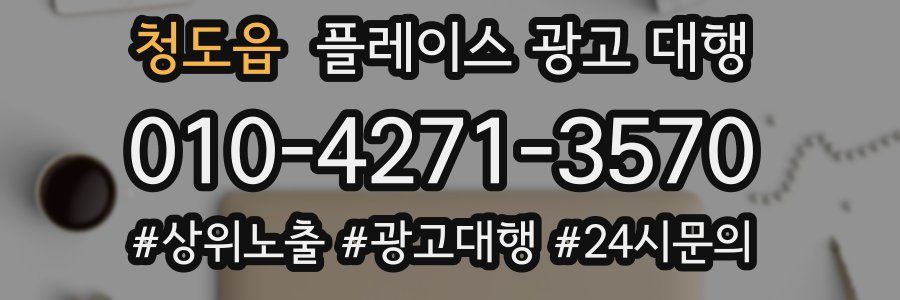 청도읍 플레이스 광고 대행
