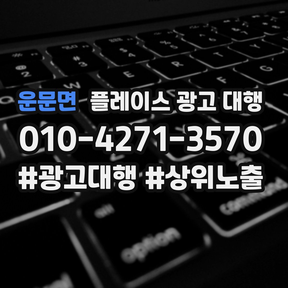 운문면 플레이스 광고 대행