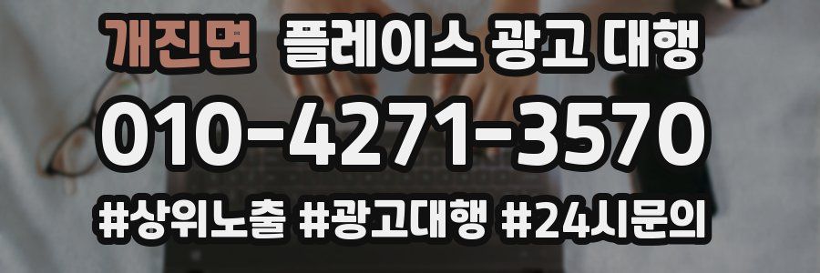 개진면 플레이스 광고 대행