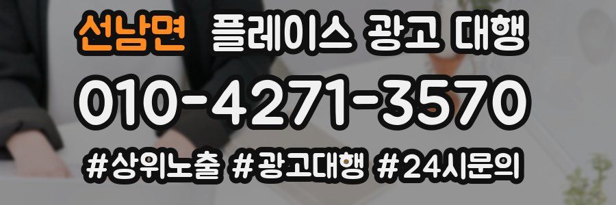 선남면 플레이스 광고 대행