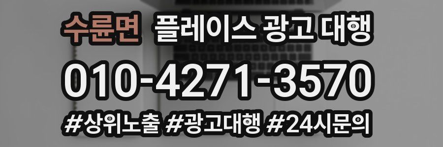 수륜면 플레이스 광고 대행