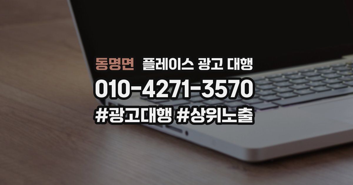 동명면 플레이스 광고 대행