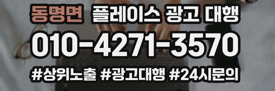 동명면 플레이스 광고 대행
