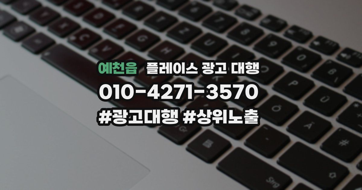 예천읍 플레이스 광고 대행