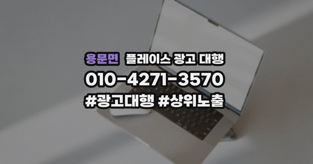 용문면 플레이스 광고 대행