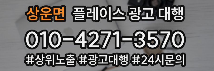 상운면 플레이스 광고 대행