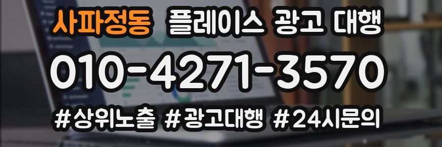 사파정동 플레이스 광고 대행