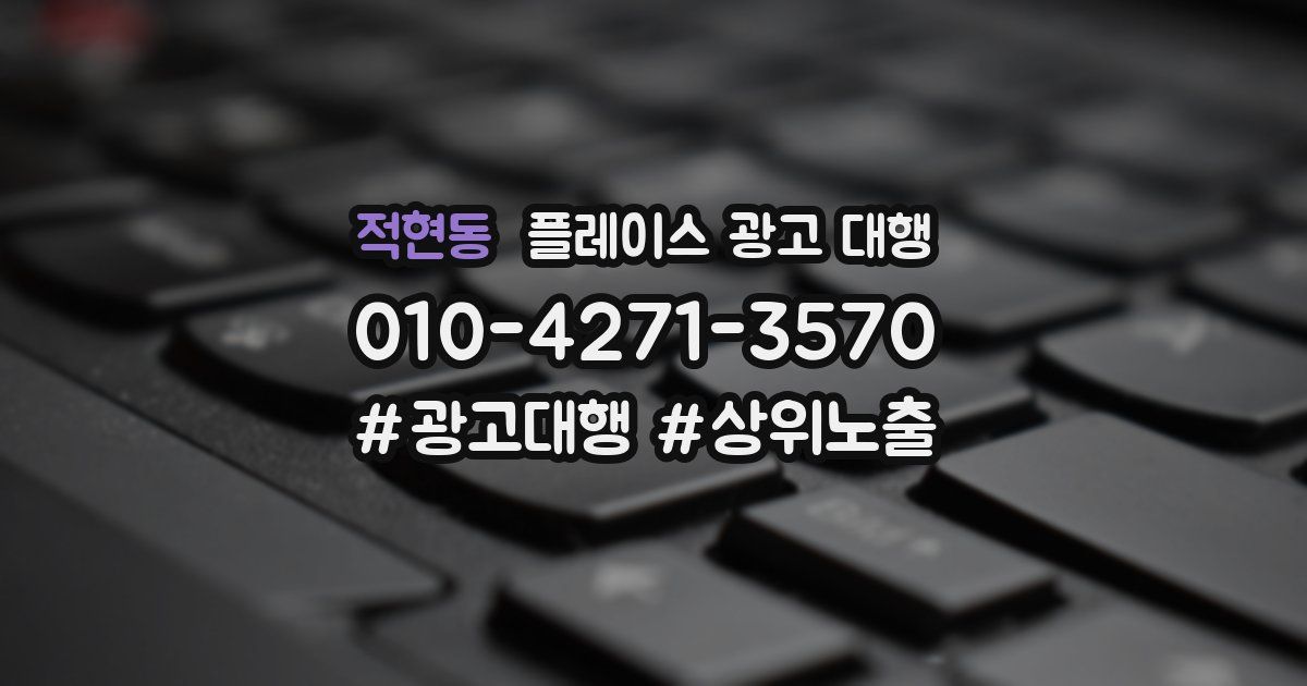적현동 플레이스 광고 대행