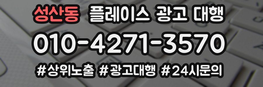 성산동 플레이스 광고 대행