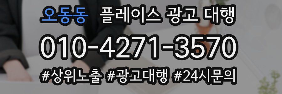 오동동 플레이스 광고 대행