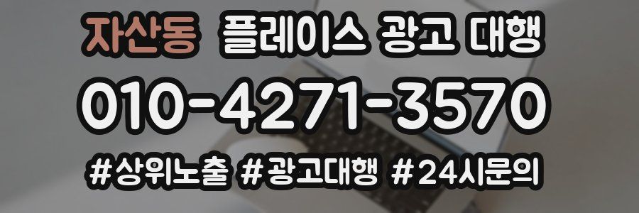 자산동 플레이스 광고 대행